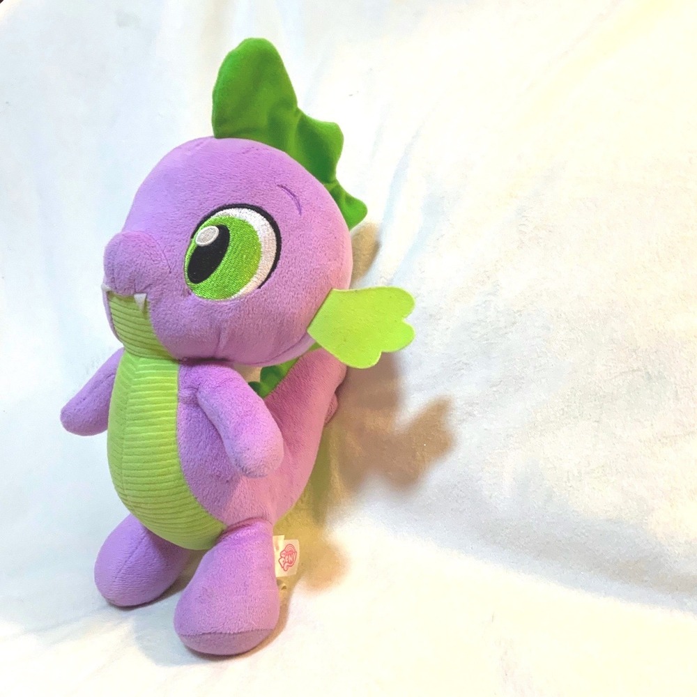 My Little Pony Spike Dragon Plush Purple Green Stuffed Animal Hasbro MLP Toy